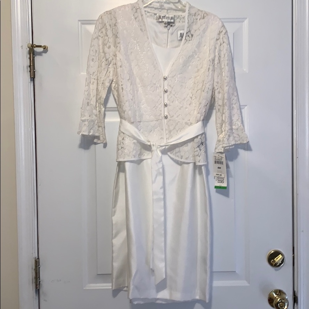 Julian Taylor Two-piece White Dress